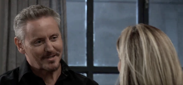 General Hospital: Carly Spencer (Laura Wright) and Jack Brennan (Charles Mesure)